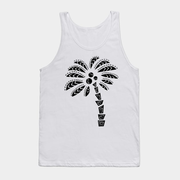 Tropical Palm Tree, Tribal Summer Tank Top by JDP Designs